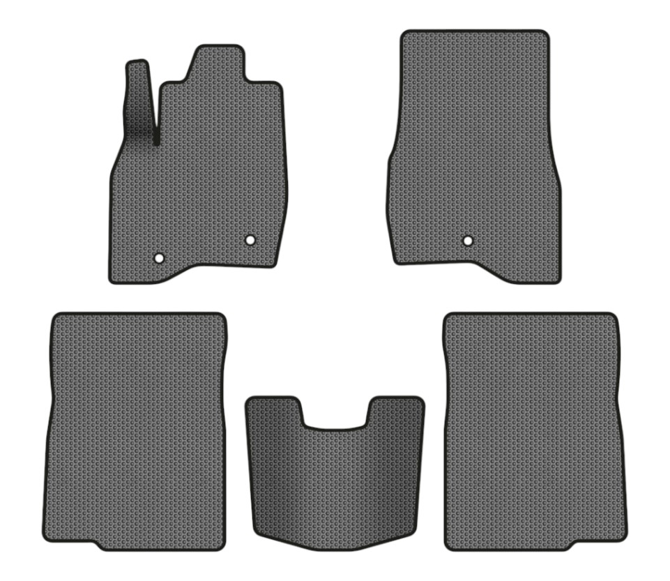 EVA коврики в салон авто EVAtech для Explorer Restyling 7 seats (2+3+2) Ford 2016-2019 5 поколение SUV USA FD357C5AV3SGB