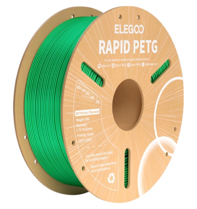 Нитка для PETG-картриджа Elegoo Rapid Filament 1.75 мм зеленый (50.203.0220)