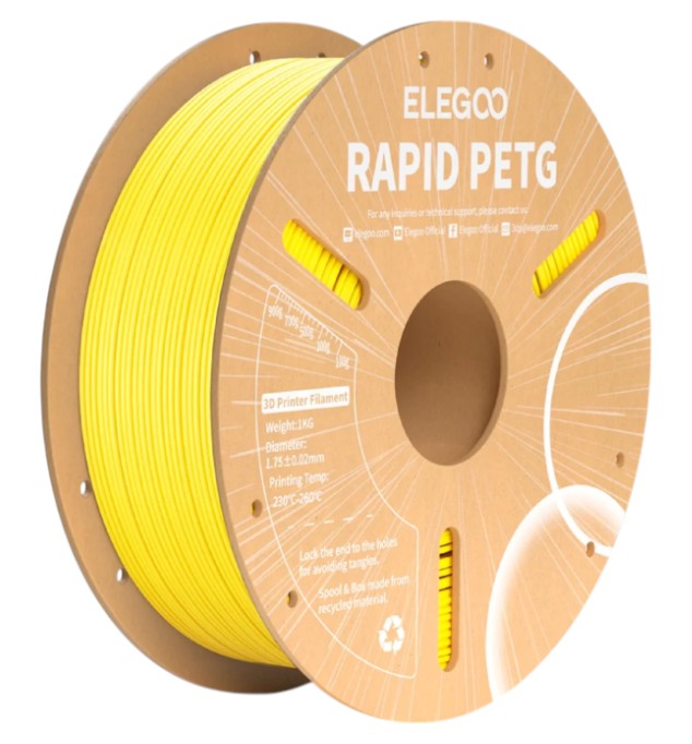 Нитка для PETG-картриджа Elegoo Rapid Filament 1.75 мм желтый (50.203.0221)