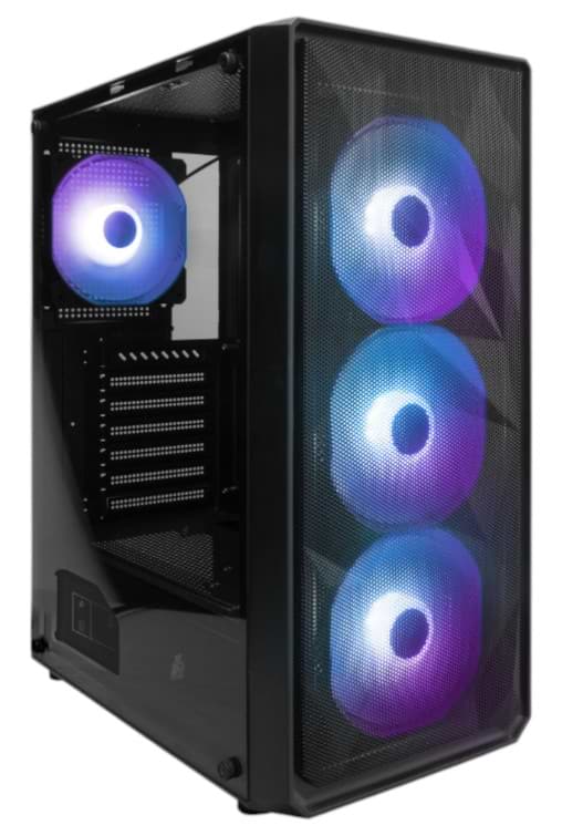 Корпус 1stPlayer FD3-BK-4F7 Black без БЖ - Фото 1