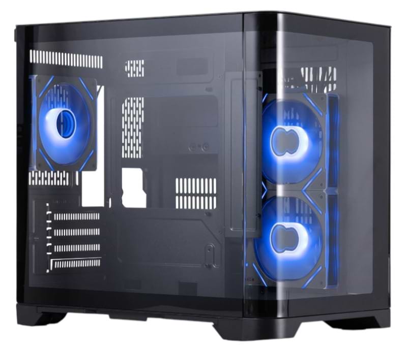 Корпус 1stPlayer UV5-BK-2FC7R-1FC7 Black без БП