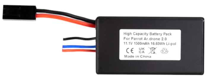 Аккумулятор для квадрокоптера PowerPlant Parrot Ar.drone 2.0 1500mAh (Dual Connector) (CB970681)