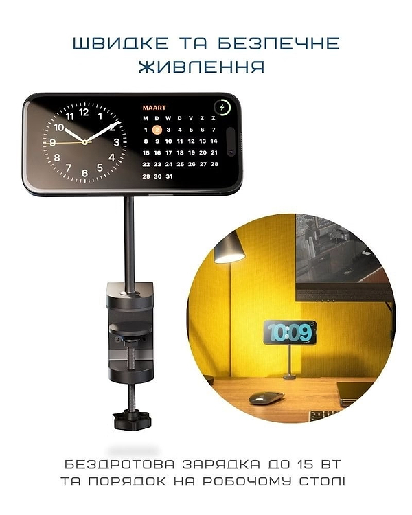 Фото - Бездротовий зарядний пристрій Zens Office Charger Mount Pro 2 Wireless Black (ZESC19B/00)