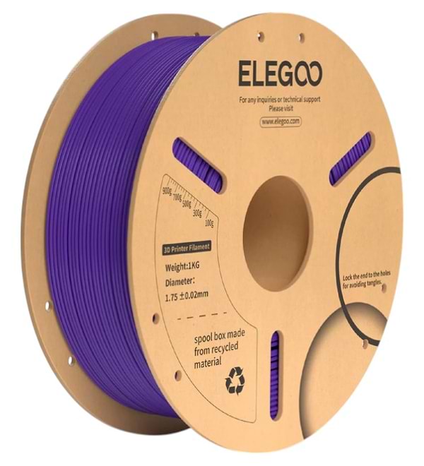 Фото - Нитка для PLA-картриджа Elegoo Plus Filament 1.75 мм фіолетовий (50.203.0234)