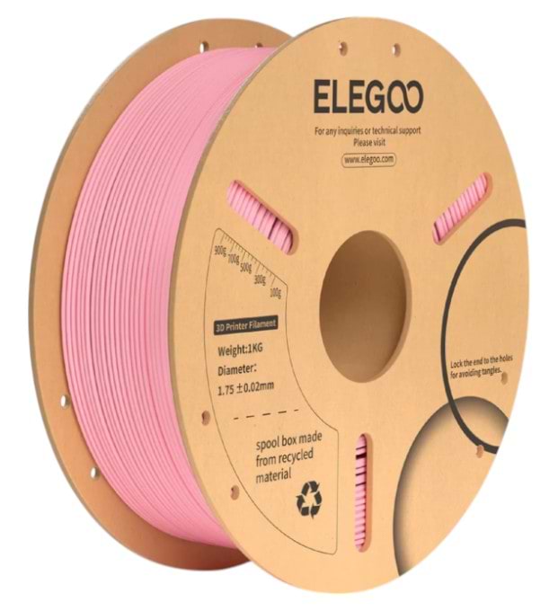 Нитка для PLA-картриджа Elegoo Plus Filament 1.75 мм розовый (50.203.0233)