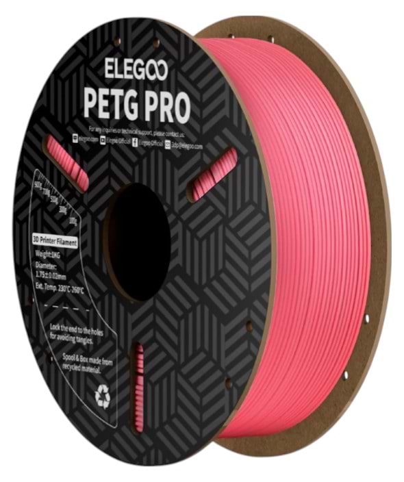 Нитка для PETG-картриджа Elegoo PRO Filament 1.75 мм розовый (50.203.0263)