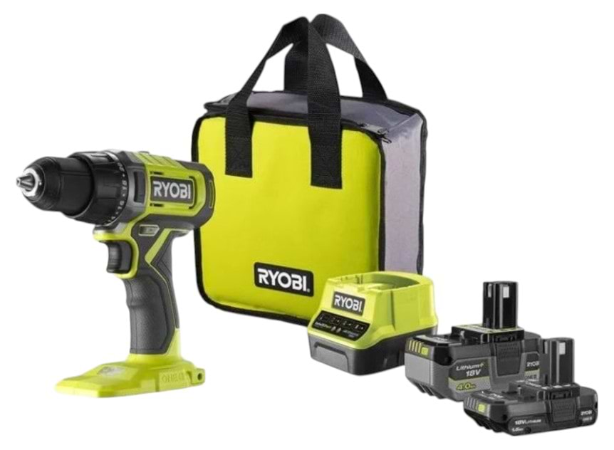 Дриль-шуруповерт Ryobi ONE+ RDD18-2C415S + сумка (5133005612) - Фото 1