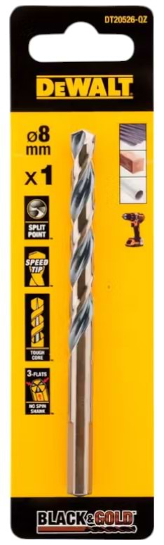 Фото - Свердло DeWALT EXTREME BLACK & GOLD HSS - G (DT20526)