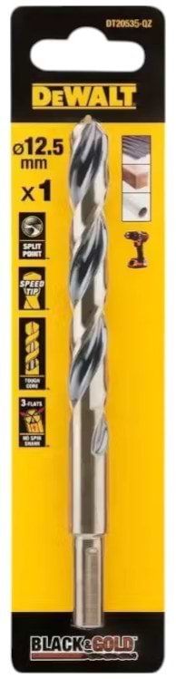 Свердло DeWALT BLACK & GOLD HSS - G (DT20535)