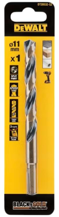 Сверло DeWALT BLACK & GOLD HSS - G (DT20532)