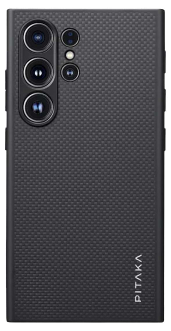 Чохол для смартфону Pitaka MagEZ Case Pro 4 Twill Black/Grey for Samsung Galaxy S24 Ultra (MCP2401F) - Фото 1