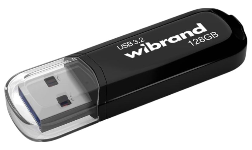 Флеш USB Wibrand USB 3.2 Gen1 Marten 128GB Black (WI3.2/MA128P10B)