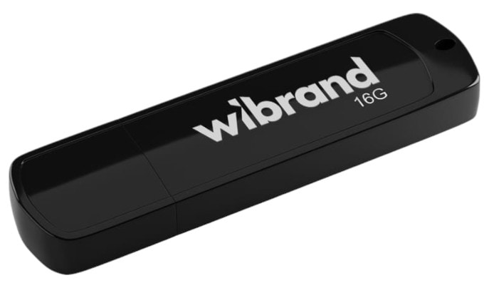 Флеш USB Wibrand USB 2.0 Grizzly 16Gb Black (WI2.0/GR16P3B) - Фото 1
