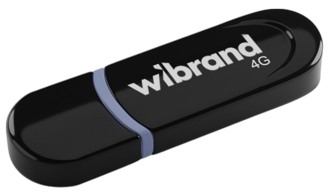 Флеш USB Wibrand USB 2.0 Panther 4Gb Black (WI2.0/PA4P2B) - Фото 1