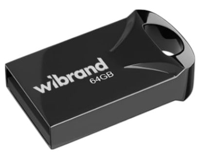 Флеш USB Wibrand USB 2.0 Hawk 64Gb Black (WI2.0/HA64M1B)