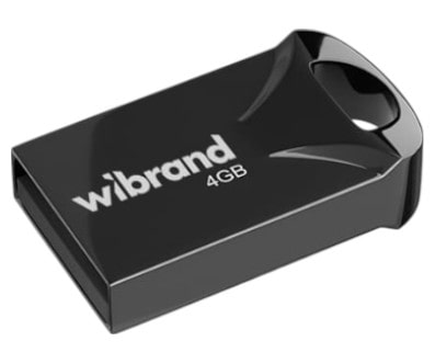 Флеш USB Wibrand USB 2.0 Hawk 4Gb Black (WI2.0/HA4M1B) - Фото 1