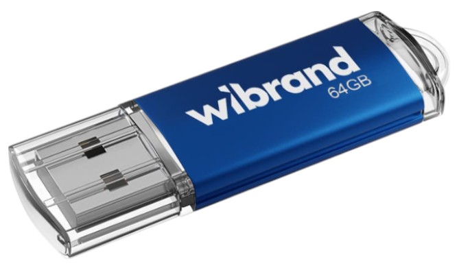 Флеш USB Wibrand USB 2.0 Cougar 64Gb Blue (WI2.0/CU64P1U)