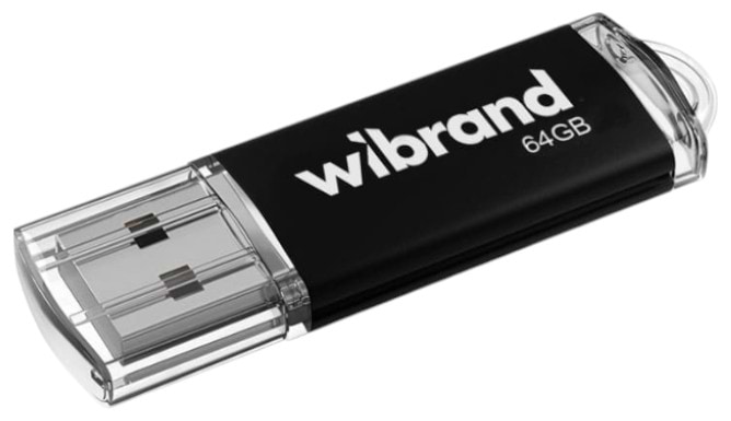 Флеш USB Wibrand USB 2.0 Cougar 64Gb Black (WI2.0/CU64P1B)
