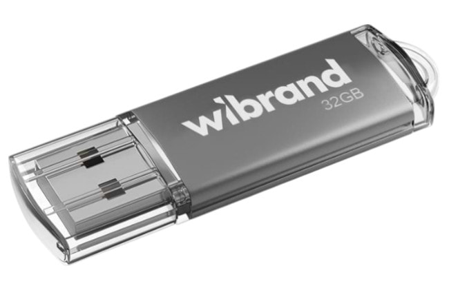 Флеш USB Wibrand USB 2.0 Cougar 32Gb Silver (WI2.0/CU32P1S)