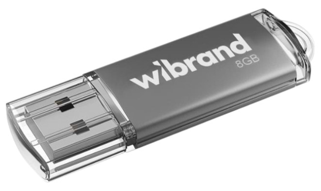 Флеш USB Wibrand USB 2.0 Cougar 8Gb Silver (WI2.0/CU8P1S)