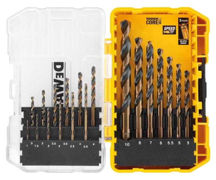 Набір свердел DeWALT Black&Gold HSS-G 19 шт. (DT70728)