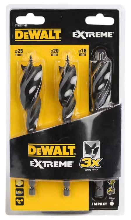 Набір свердел DeWALT EXTREME IMPACT 3 шт. (DT90237)