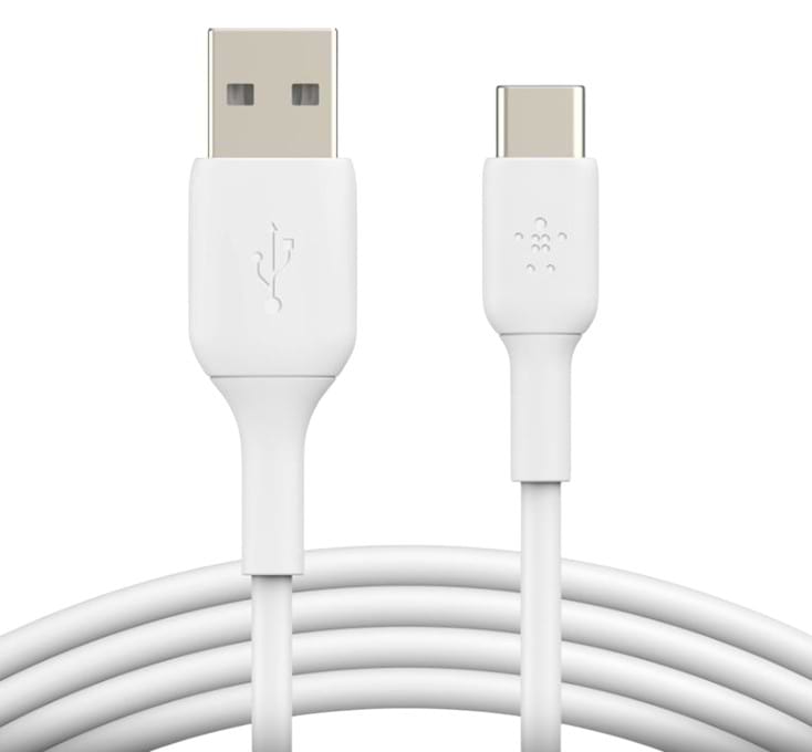 Кабель синхронізації даних Belkin USB-A - USB-С PVC 1 м White (CAB001BT1MWH)