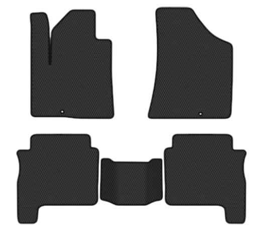 EVA килимки в салон авто EVAtech для Santa FE (CM) Restyling (Hinged Gas Pedal) 7 seats (2 clips) Hyundai 2010-2012 2 покоління SUV EU HY13310CV5KD2RBB