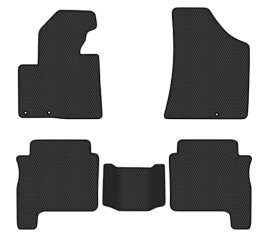 EVA килимки в салон авто EVAtech для Santa FE (CM) Restyling (Floor Gas Pedal) 7 seats (3 clips) Hyundai 2010-2012 2 покоління SUV EU HY13311CG5KD3RBB