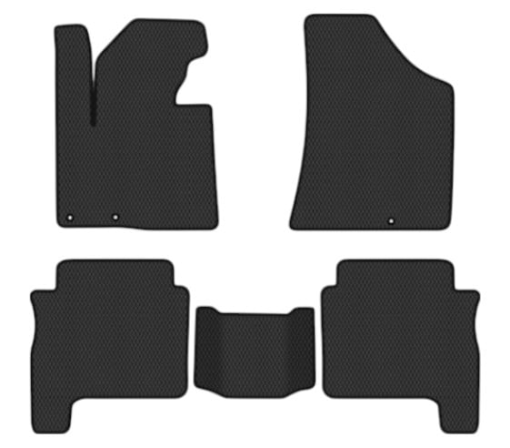 EVA килимки в салон авто EVAtech для Santa FE (CM) Restyling (Floor Gas Pedal) 5 seats (3 clips) Hyundai 2010-2012 2 покоління SUV EU HY13312CV5KD3RBB