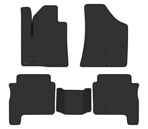 EVA килимки в салон авто EVAtech для Santa FE (CM) Restyling (Hinged Gas Pedal) 5 seats (3 clips) Hyundai 2010-2012 2 покоління SUV EU HY13313CV5KD3RBB