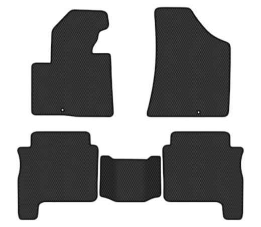 EVA килимки в салон авто EVAtech для Santa FE (CM) Restyling (Floor Gas Pedal) 7 seats (2 clips) Hyundai 2010-2012 2 покоління SUV EU HY13315CG5KD2RBB