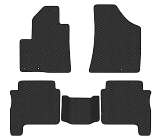 EVA килимки в салон авто EVAtech для Santa FE (CM) Restyling (Hinged Gas Pedal) 7 seats (3 clips) Hyundai 2010-2012 2 покоління SUV EU HY13314CG5KD3RBB