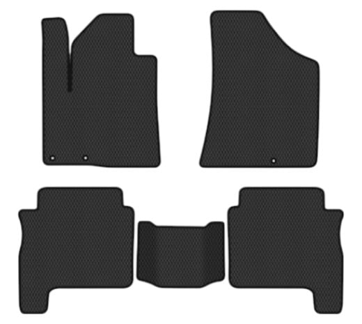 EVA килимки в салон авто EVAtech для Santa FE (CM) Restyling (Hinged Gas Pedal) 7 seats (3 clips) Hyundai 2010-2012 2 покоління SUV EU HY13314CV4KD3RBB