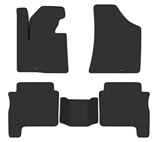 EVA килимки в салон авто EVAtech для Santa FE (CM) Restyling (Floor Gas Pedal) 7 seats (2 clips) Hyundai 2010-2012 2 покоління SUV EU HY13315CV5KD2RBB