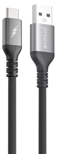 Кабель синхронізації даних Proove ReGen Silicone USB to Type-C 3A 1m Black (CCRS12001102) - Фото 1