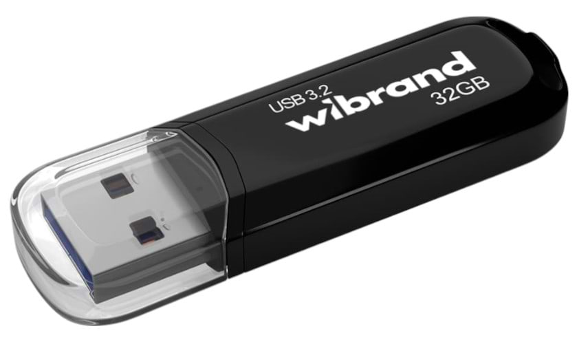 Флеш USB Wibrand USB 3.2 Gen1 Marten 32GB Black (WI3.2/MA32P10B)
