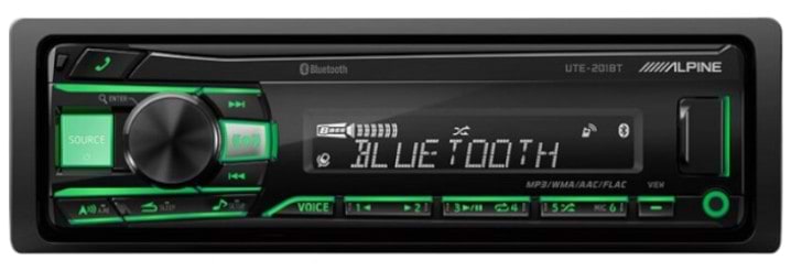 Авторесивер 1DIN Alpine UTE-201BT Digital Media Receiver