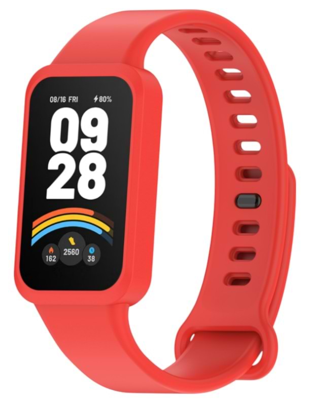 Ремешок для фитнес-браслета Armorstandart for Xiaomi Smart Band 9 Active / Redmi Smart Band 3 Red (ARM85586) - Фото 1