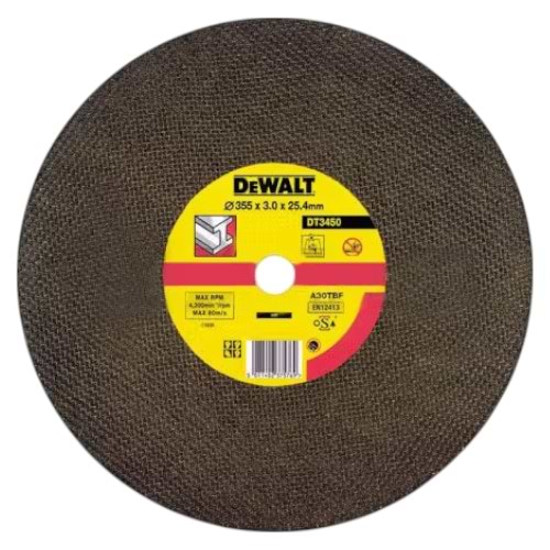 Круг відрізний по металу DeWALT 355х3.0х25.4 мм (DT3450-QZ)