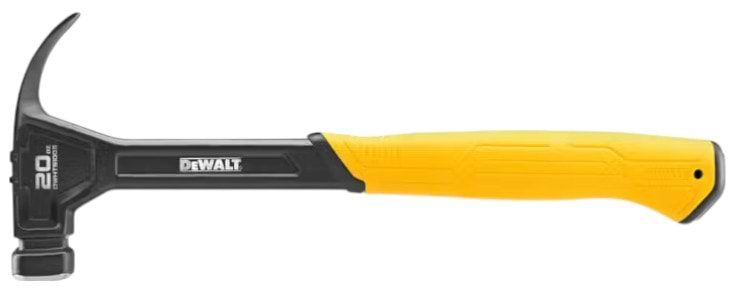 Молоток DeWALT CURVE-CLAW суцільнометалевий вага головки 567 г (DWHT51009-0)