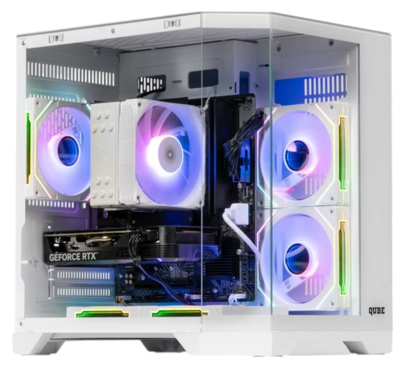 Корпус QUBE CRYSTAL ARGB White (CRYSTAL_GWNU3) - Фото 1