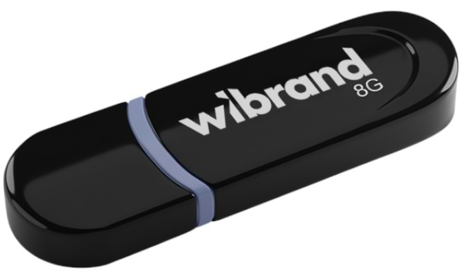 Флеш USB Wibrand USB 2.0 Panther 8Gb Black (WI2.0/PA8P2B)