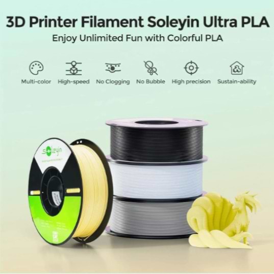 Фото - Нитка для PLA-картриджа Creality ULTRA Filament 1.75 мм океанська синь (3301010502)