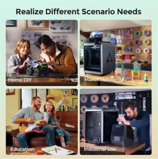 Фото - Нитка для PLA-картриджа Creality ULTRA Filament 1.75 мм океанська синь (3301010502)