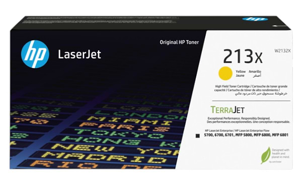 Фото - Картридж для лазерных принтеров/МФУ HP 213X CLJ Ent 5700/6700/6701, MFP 5800/6800 Yellow (W2132X)