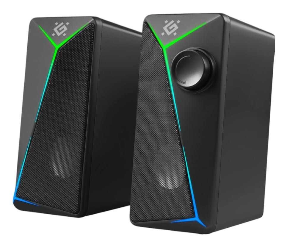 Комп'ютерна акустика компактна 2.0 Defender J5 6W/LIGHT/USB (65965) - Фото 1