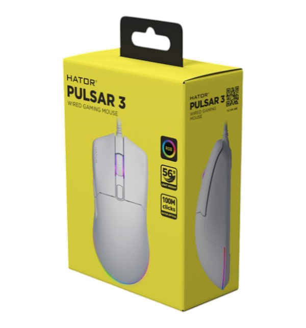 Фото - Мышь проводная игровая Hator Pulsar 3 (HTM611) White