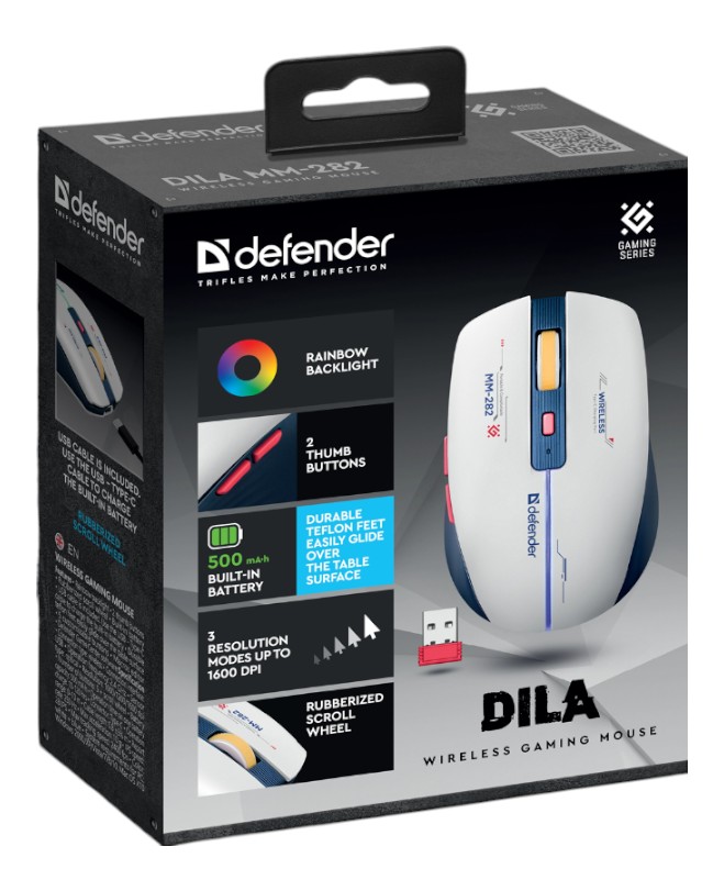 Фото - Миша бездротова ігрова Defender Dila MM-282 (52282)