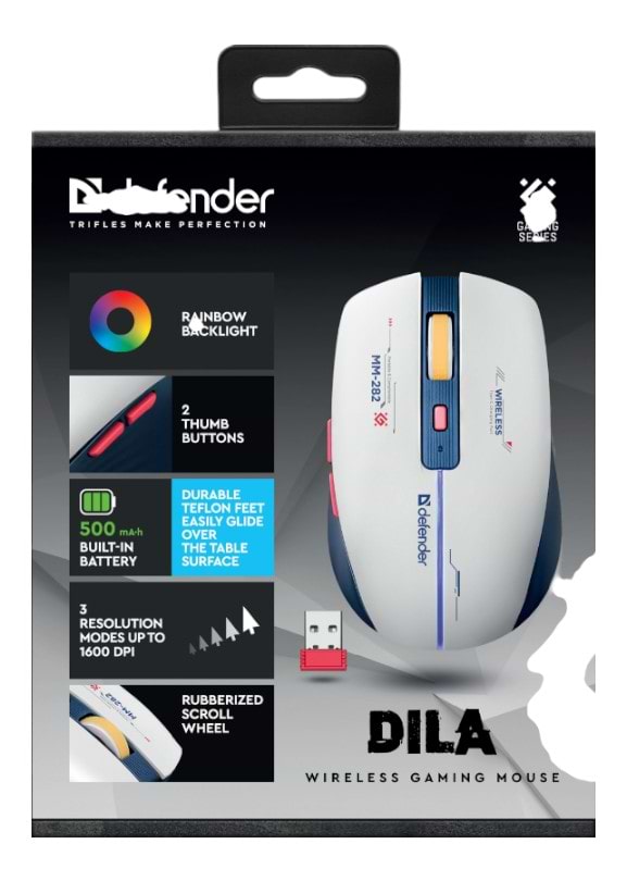 Фото - Миша бездротова ігрова Defender Dila MM-282 (52282)